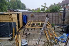 Roof frame almost complete